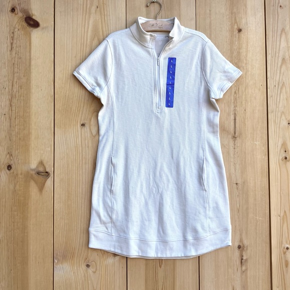 Legendary Outfitters NWT Ivory Quarter Zip Knit Dress With Pockets - Picture 1 of 6